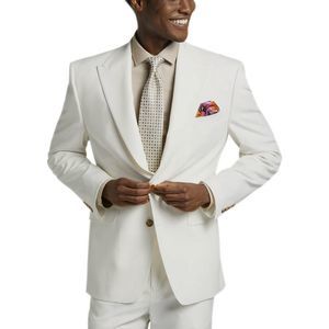 Elegant White Men's Blazer
